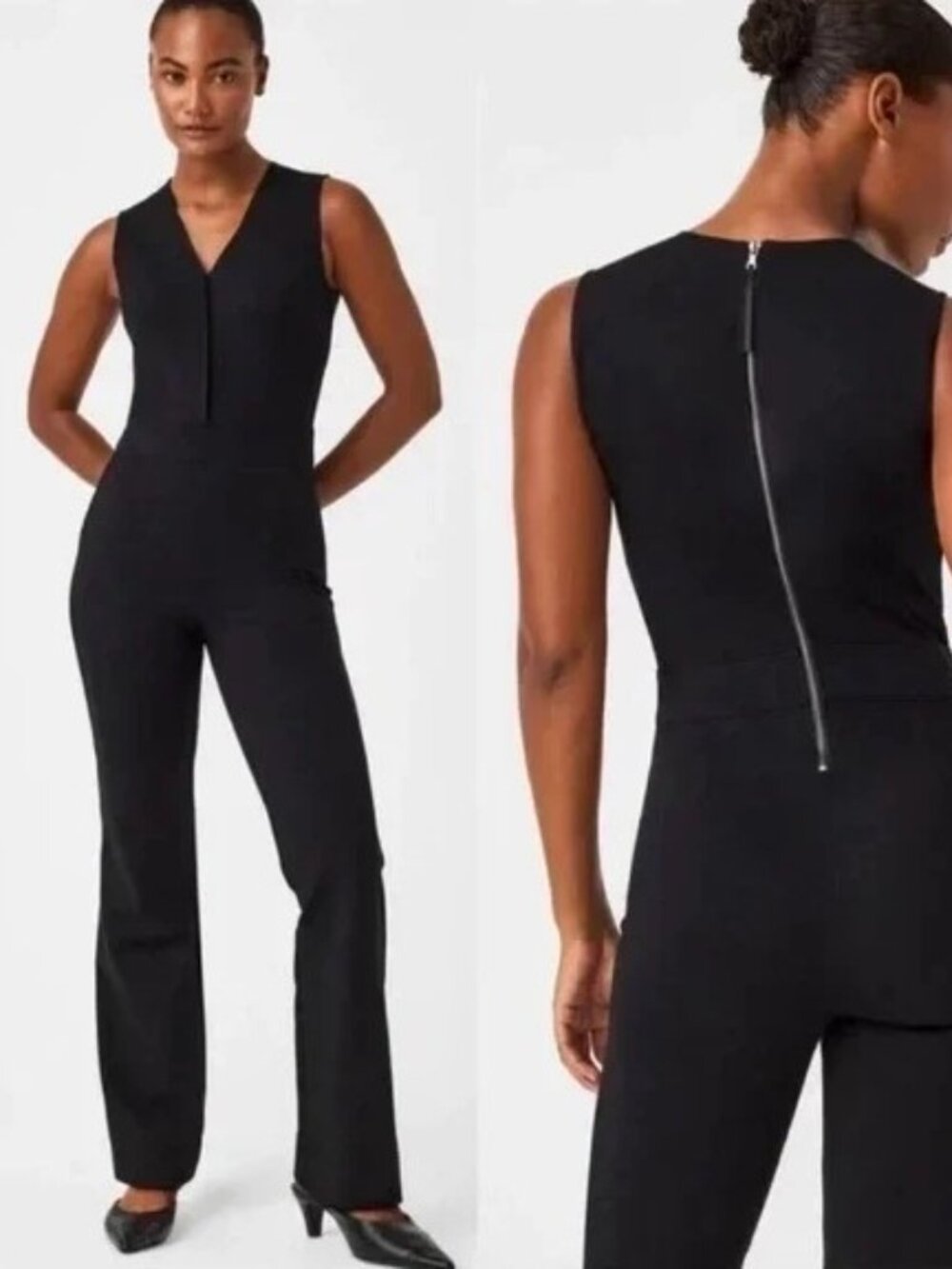 Spanx PETITE Perfect Sleeveless Jumpsuit 2X
